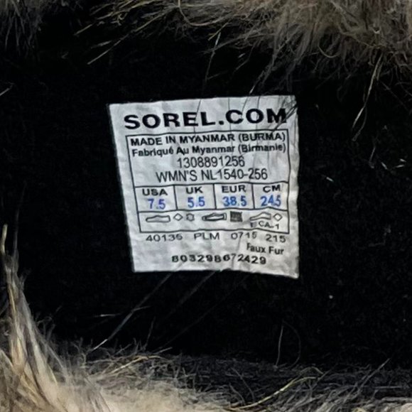 😍 SOREL WOMAN JOAN OF ARCTIC SNOW BOOTS BORWN WATERPROOF SUEDE FAUX FUR TOP 😘 - Picture 7 of 13